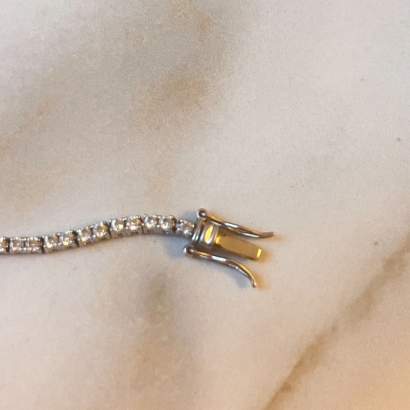Art Deco Cz Tennis Bracelet - Picture 5 of 5